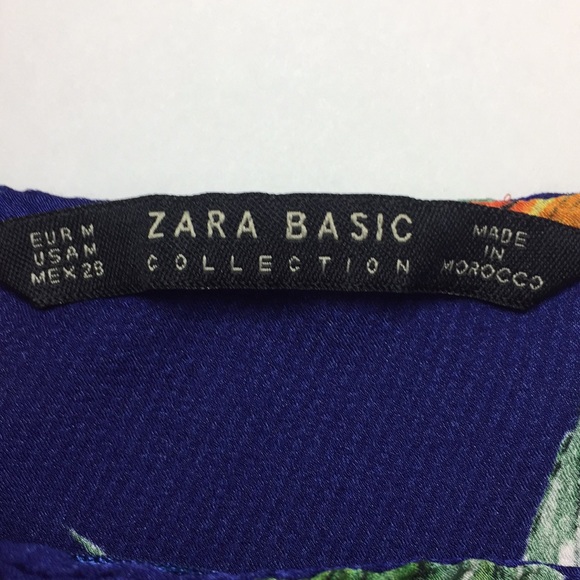 ZARA Ruffle sleeve floral top -A - Picture 4 of 4